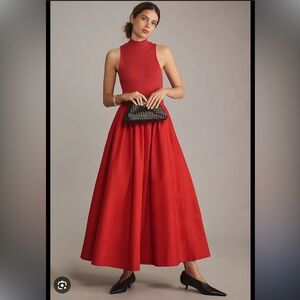 NWOT Reformation Sai Maxi Dress - Red